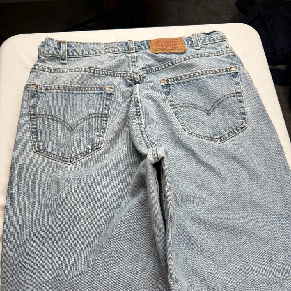 Levis 550 Special Reserve Jeans Mens 36x34 Blue Light Wash Relaxed Tapered Denim